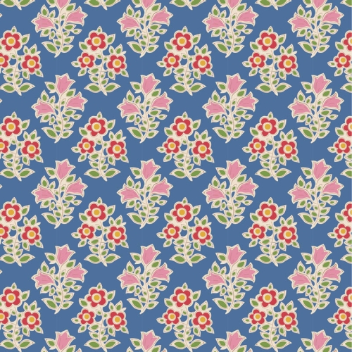 Tilda Patchwork Stoff Baumwolle - Jubilee - Farm Flowers Blue